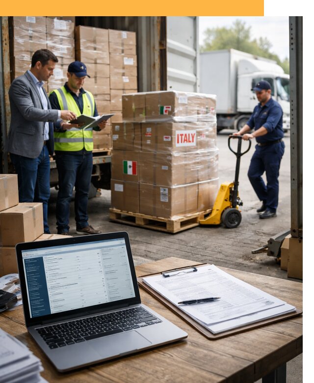 Доставка грузов из Италии: морские и авиаперевозки от 18191