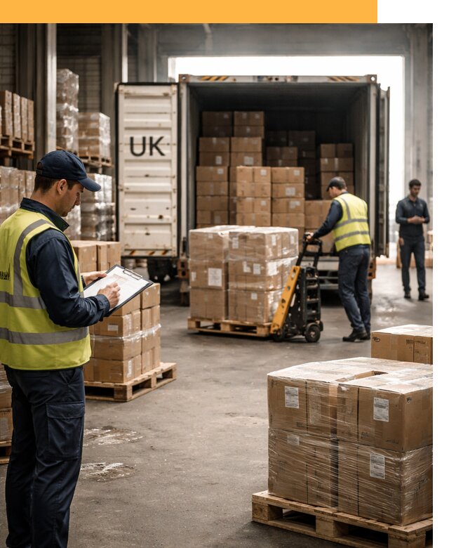 Доставка грузов из Великобритании с таможенным оформлением от 12633