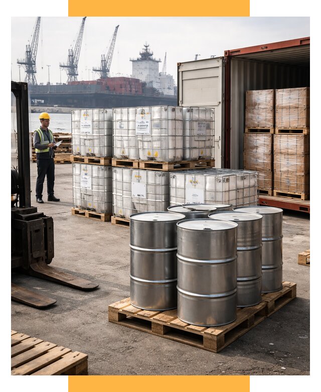 Доставка химического сырья из Индии от 252650 р. | СетСервис-Смр