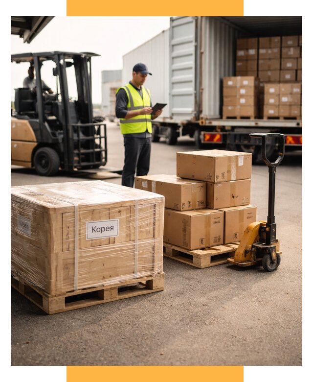 Доставка грузов в Корею из России от 35371 р. | СетСервис-Смр
