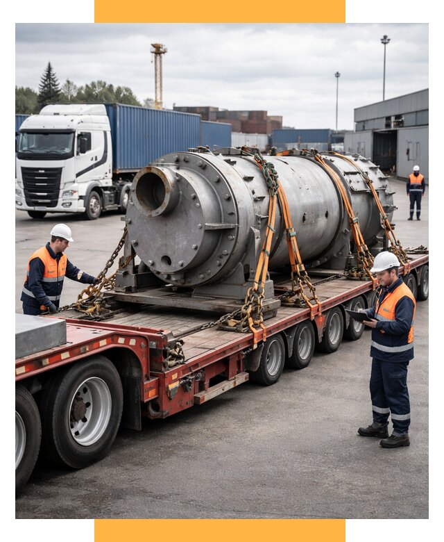 Перевозка тяжеловесных грузов под ключ от 151590 р. | СетСервис-Смр